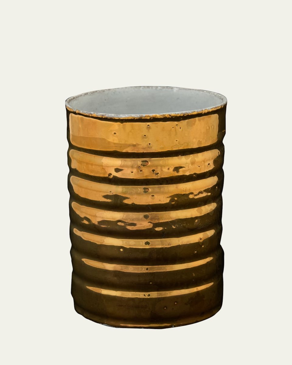 Small Conserve Vase Golden Exterior